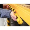 Durable C25R poliuretano juosta juoda-geltona apvali 1000 mm