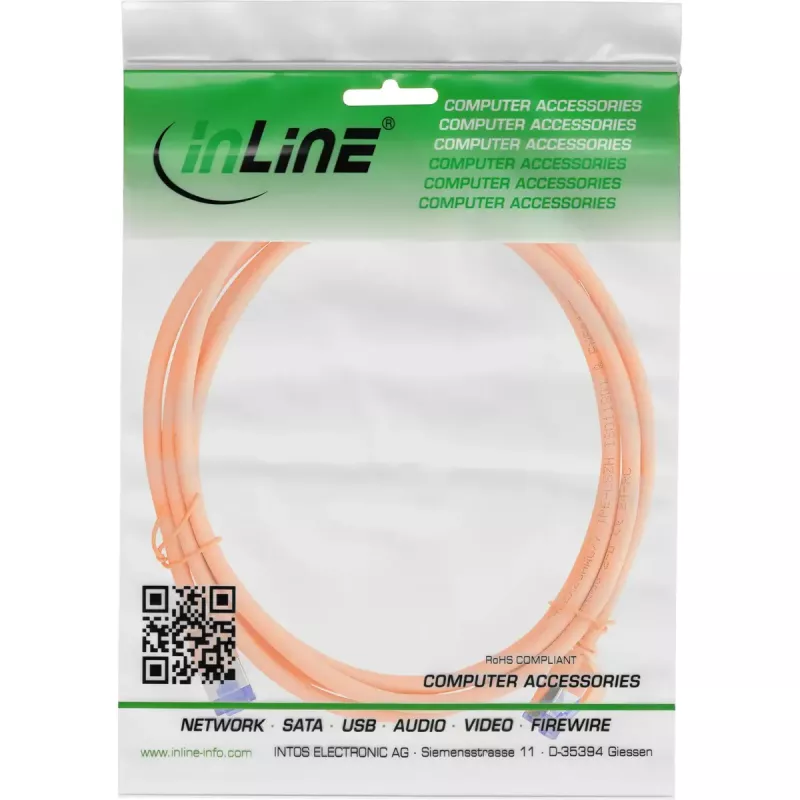 InLine 74925O tinklo kabelis oranžinis 25 m Cat6a S/FTP (S-STP)