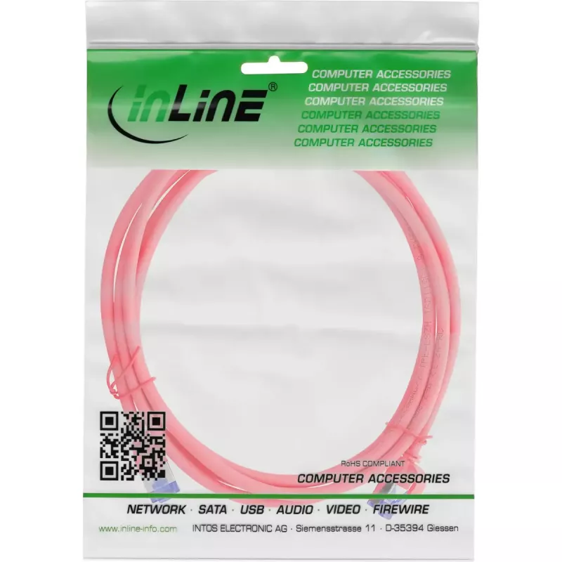 InLine 74901R tinklo kabelis raudonas 10 m Cat6a S/FTP (S-STP)