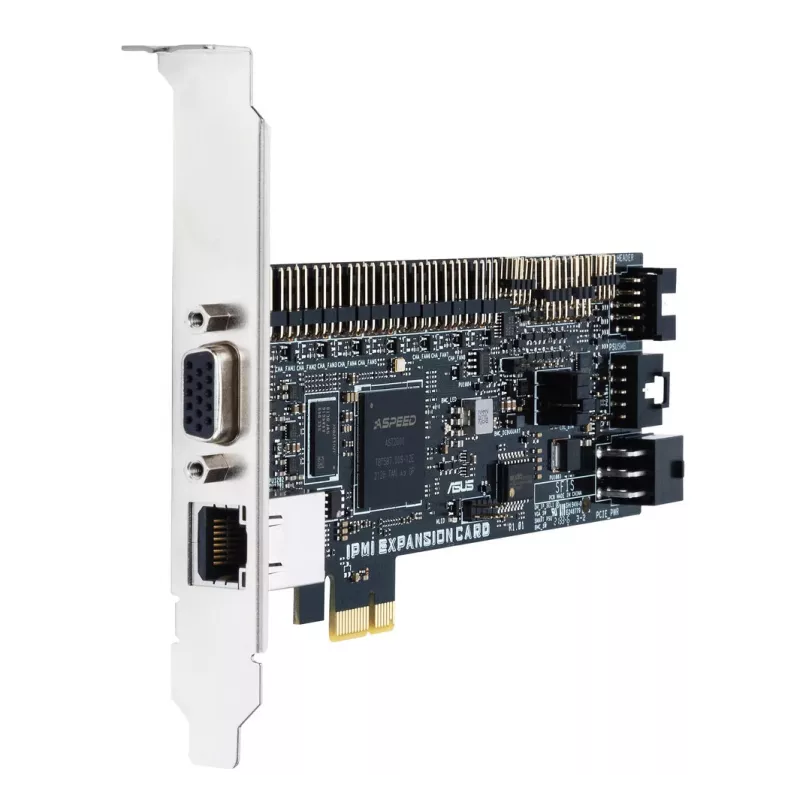 ASUS IPMI EXPANSION CARD-SI PCIe plėtimosi kortelė su RJ-45 ir VGA, juoda/sidabrinė