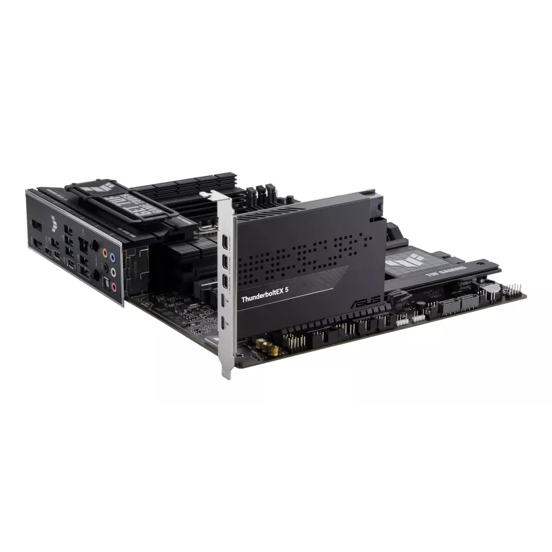 ASUS ThunderboltEX 5 išplėtimo kortelė — PCIe 4.0, Intel JHL9580, Mini DisplayPort, USB 2.0, 120 Gbit/s
