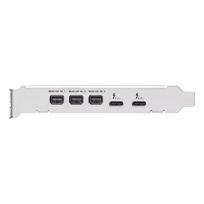 ASUS ThunderboltEX 5 išplėtimo kortelė — PCIe 4.0, Intel JHL9580, Mini DisplayPort, USB 2.0, 120 Gbit/s
