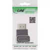 HDMI adapteris 90 laipsnių InLine 17991F, HDMI A kištukas – HDMI A lizdas, juodas/pilkas, auksuoti kontaktai