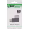 HDMI adapteris 90° InLine 17991E juodas pilkas auksuotas