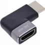 HDMI adapteris 90° InLine 17991D, juodas/pilkas, paauksuoti kontaktai