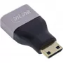 InLine 17991C lyties keitiklis HDMI A į Mini HDMI C juodas, pilkas