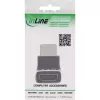 HDMI adapteris 90 laipsnių InLine 17991G, juodas, pilkas, auksuoti kontaktai