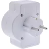 Maitinimo lizdo adapteris F tipas InLine 16471C 2x C tipas + F tipas baltas