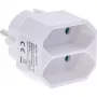 Maitinimo lizdo adapteris C tipo kištuku, tipas F, baltas, InLine 16471D