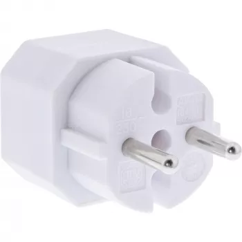 Maitinimo lizdo adapteris C tipo kištuku, tipas F, baltas, InLine 16471D