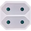 Maitinimo lizdo adapteris C tipo kištuku, tipas F, baltas, InLine 16471D