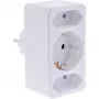 Maitinimo adapterio kištukas F tipo InLine 16471B 2x C tipo + F tipo baltas