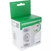 Maitinimo adapterio kištukas F tipo InLine 16471B 2x C tipo + F tipo baltas