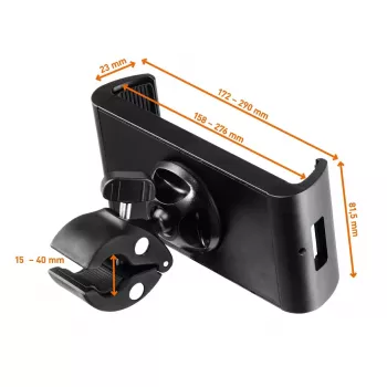 Pasyvus laikiklis Durable Tought Clamp XL mobiliesiems kompiuteriams, telefonams, planšetėms, UMPC juodas