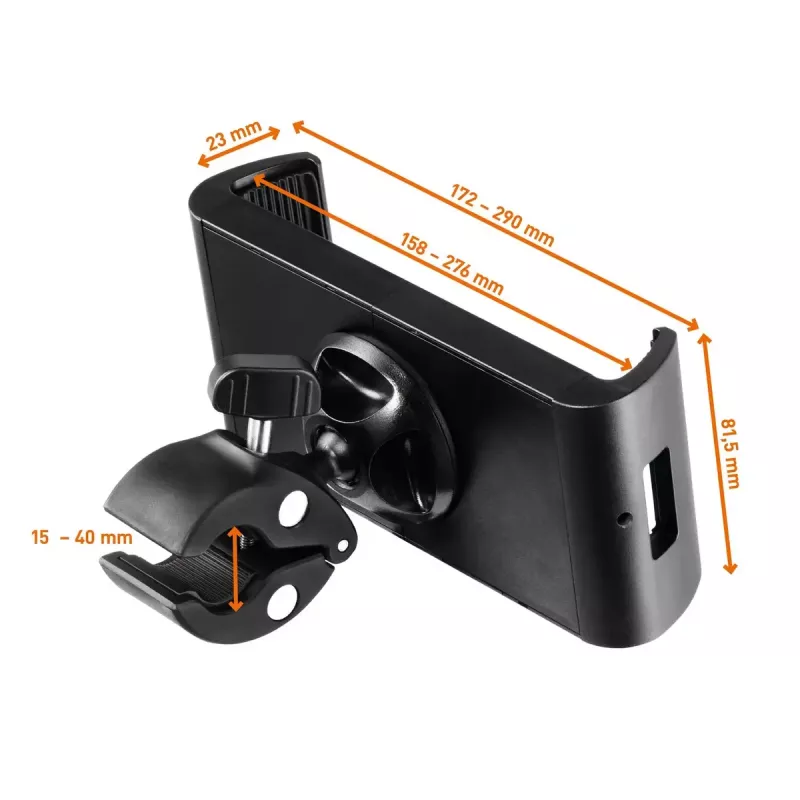 Pasyvus laikiklis Durable Tought Clamp XL mobiliesiems kompiuteriams, telefonams, planšetėms, UMPC juodas