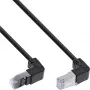 InLine X-76603 RJ-45 Patch laidas kampinis Cat6 0,15 m juodas