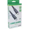 InLine 35902A USB4 Gen 3x2 laidas USB C 2 m juodas