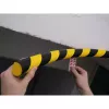 Durable S32R plastikinis apvalus juodas geltonas 1000 mm