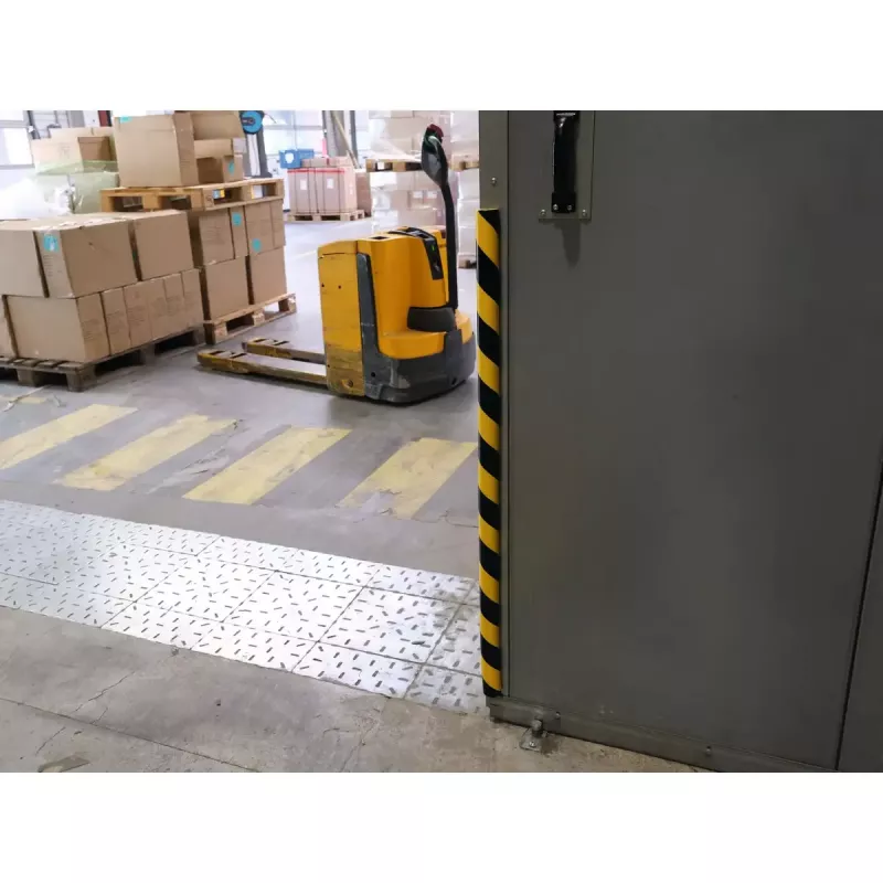Durable S32R plastikinis apvalus juodas geltonas 1000 mm