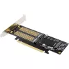 InLine 76660T PCIe kortelė M.2 NVMe, M.2 SATA ir mSATA
