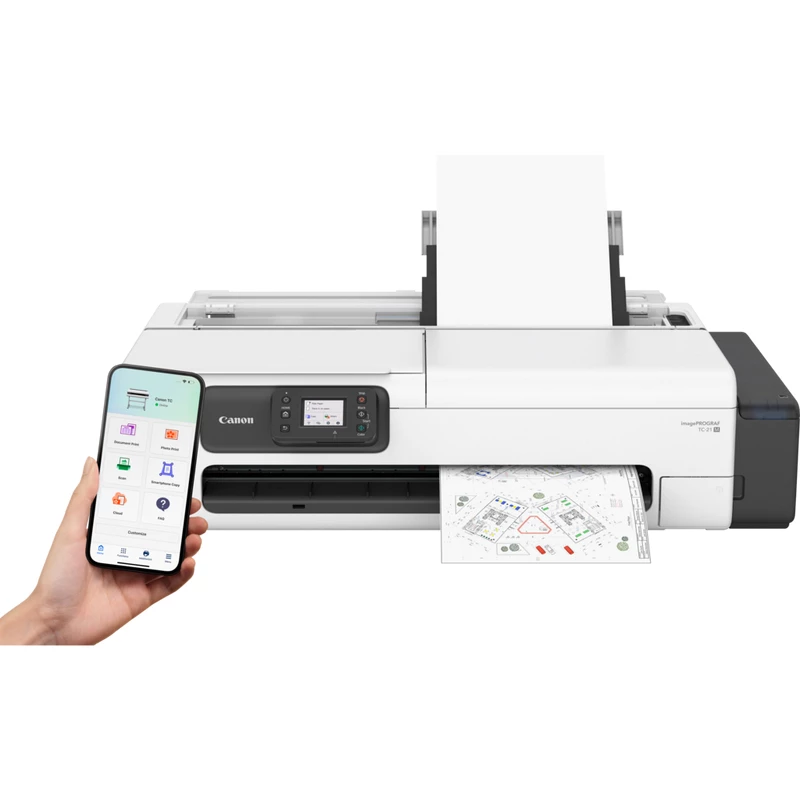 Didelio formato rašalinis spausdintuvas Canon imagePROGRAF TC-21M – spalvotas, 2400 x 1200 DPI, A1, Wi‑Fi, Ethernet, 1 GB atmintis