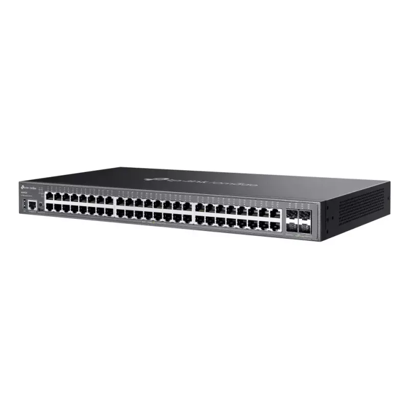 TP-Link Omada SG5452X tinklo jungiklis Valdomas L3 Gigabit Ethernet (10/100/1000) Juodas