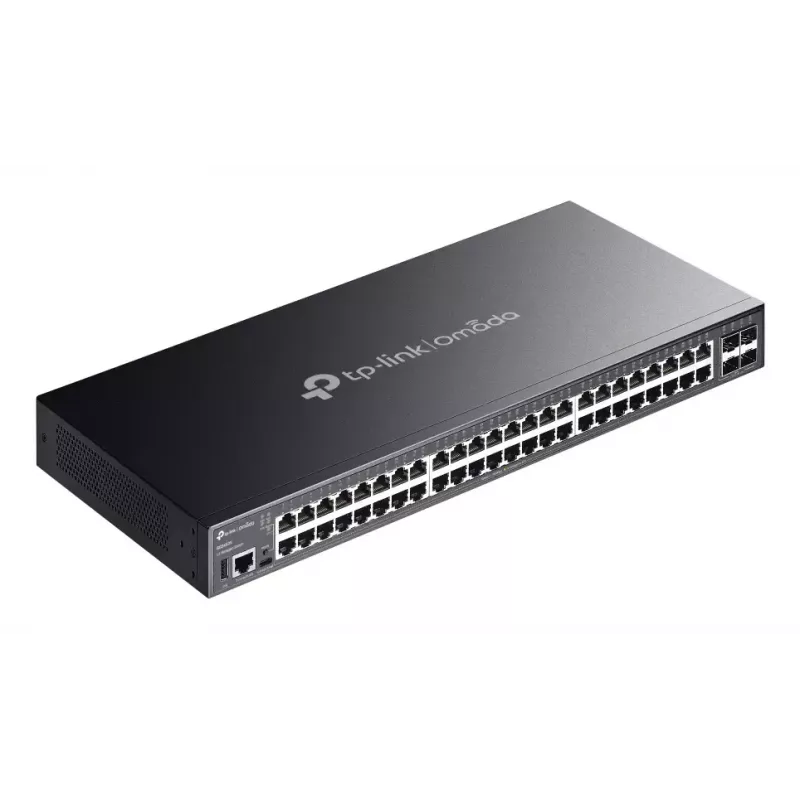 TP-Link Omada SG5452X tinklo jungiklis Valdomas L3 Gigabit Ethernet (10/100/1000) Juodas