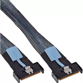 InLine 27661A SAS kabelis 0,5 m 24 Gbit/s juoda, mėlyna, pilka