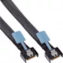 InLine 27662C SAS kabelis 1 m 24 Gbit/s Juoda, Mėlyna, Pilka