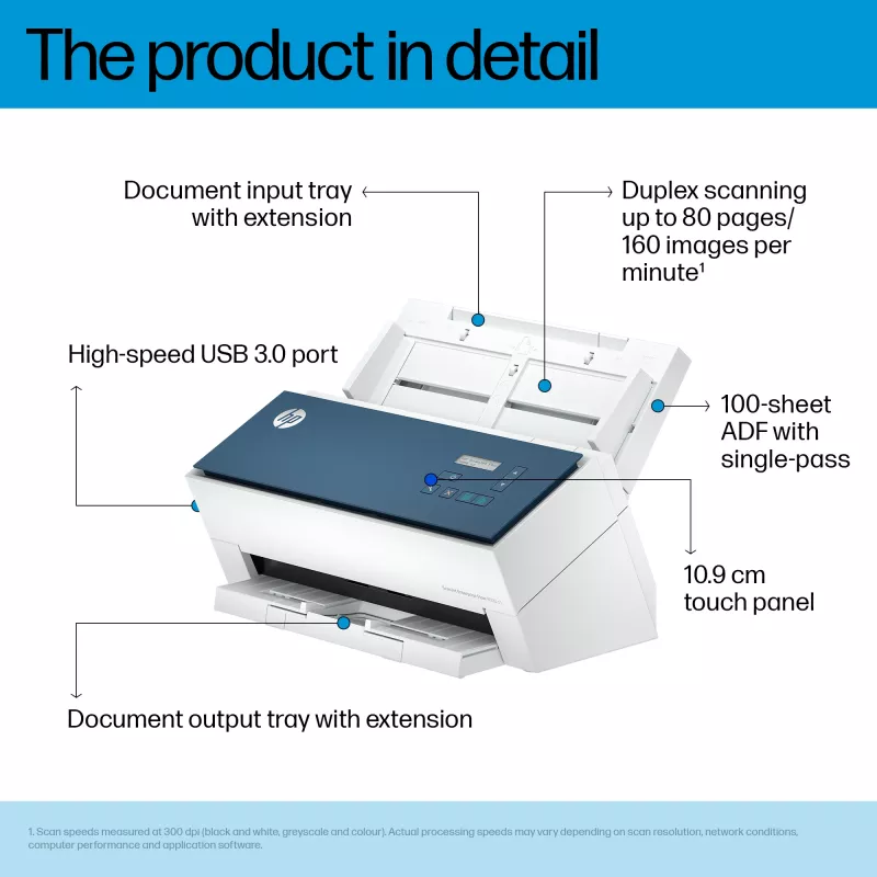 HP ScanJet Enterprise Flow 9000 s1 Dokumentų skaitytuvas (lakštinis) 600 x 600 DPI