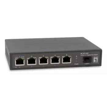 LevelOne GEP-0625 tinklo jungiklis, nevaldomas, 2.5G Ethernet (100/1000/2500), PoE, juodas