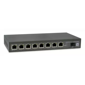 LevelOne GEP-0925 tinklo jungiklis Nevaldomas 2.5G Ethernet (100/1000/2500) PoE juodas