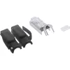 InLine RJ45 jungtis Cat.6A ekranuota, 3 dalių, juoda, 10 vnt. pakuotė