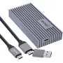 USB4 išorinis dėklas InLine 00031J — USB-C į M.2 NVMe SSD, 40 Gb/s, aliuminis