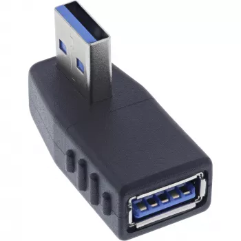 USB 3.2 Gen 1 adapteris InLine 35300U, 270° kampinis, USB Type-A (vyriškas) į Type-A (moteriškas)