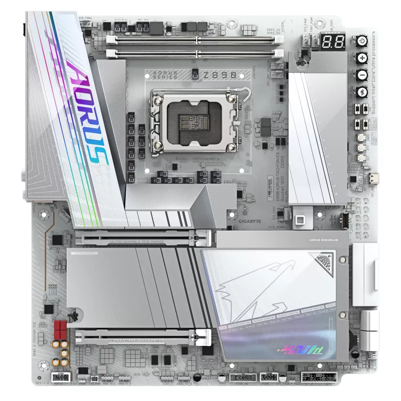 Pagrindinė plokštė Gigabyte AORUS Z890 TACHYON ICE - Z890 mikroschemų rinkinys - LGA1851 - E-ATX