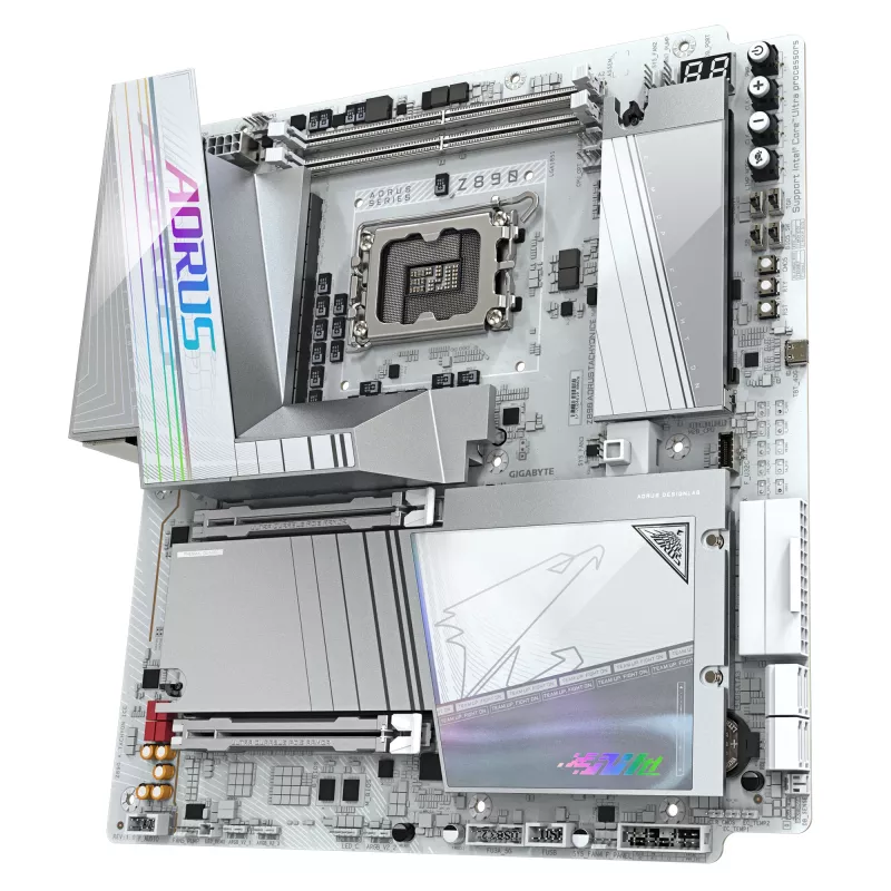 Pagrindinė plokštė Gigabyte AORUS Z890 TACHYON ICE - Z890 mikroschemų rinkinys - LGA1851 - E-ATX
