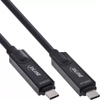 Aktyvus optinis USB 3.2 Gen 2 kabelis InLine 35795I 8K60Hz, 60W galios tiekimas