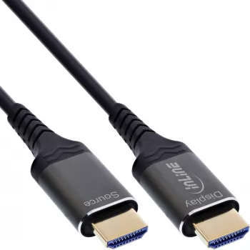 InLine 17925X HDMI laidas 25 m, HDMI A tipo (Standartinis), juodas