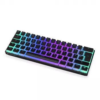 Žaidimų klaviatūra ENDORFY Thock Compact RF Wireless USB QWERTZ 61 klavišų RGB LED