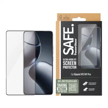 PanzerGlass SAFE. by ® Apsauginis stiklas Xiaomi 14T | 14T Pro | Ultra-Wide Fit