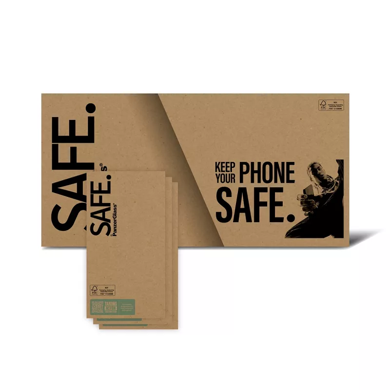 Apsauginis stiklas PanzerGlass SAFE by iPhone 17 / iPhone 17 Pro / iPhone 16 Pro – Ultra-Wide Fit, grūdintas stiklas, 10 vnt. pakuotė