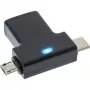 InLine USB 3.1/2.0 OTG T-Adapter, USB-C vyriškas arba Micro-USB į A moterišką