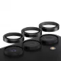 PanzerGlass Hoops Samsung Galaxy S24 Plus Juoda kameros objektyvo apsauga