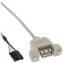 USB 2.0 adapterinis kabelis InLine 33440F 0,60 m USB A lizdas / vidinis header