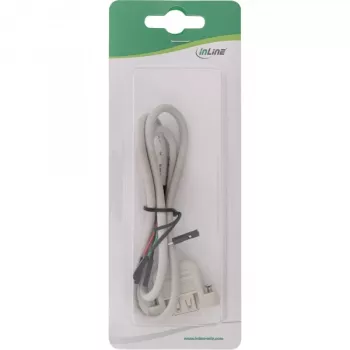 USB 2.0 adapterinis kabelis InLine 33440F 0,60 m USB A lizdas / vidinis header
