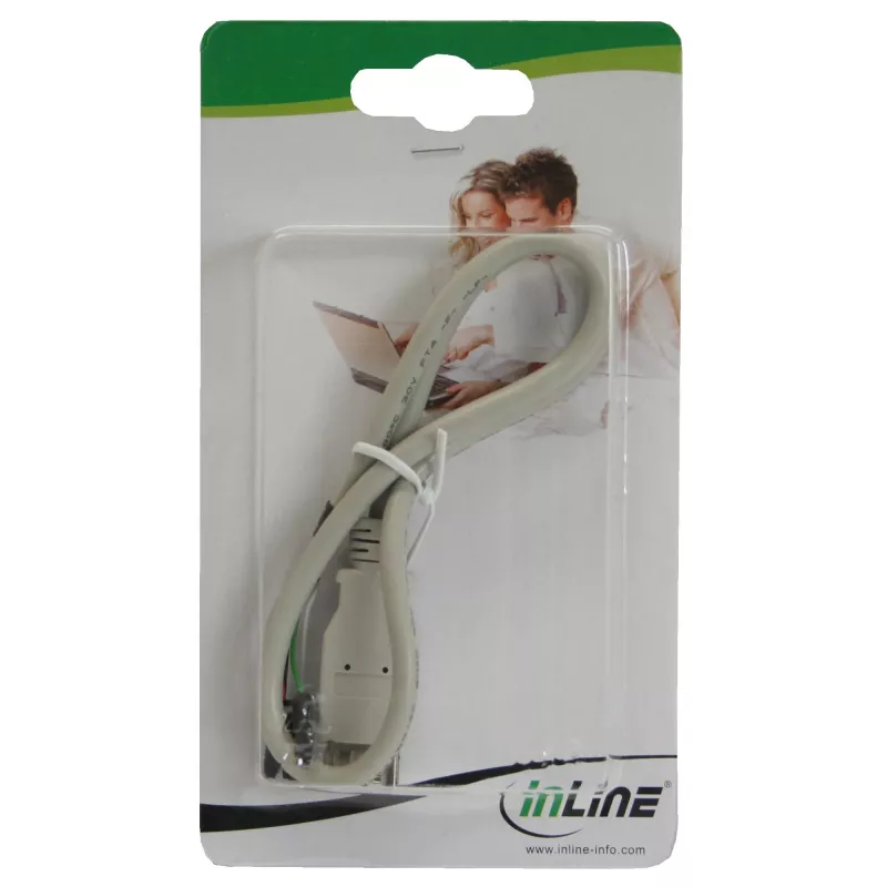 InLine USB 2.0 adapterinis laidas, lizdas Type A / vidinis header, 0,40 m