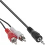 Garso laidas 2x RCA (patinas) / 3,5 mm stereo (patinas) 1,5 m InLine 89939S