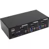 InLine KVM jungiklis 2 prievadų DisplayPort USB 3.0 su garsu