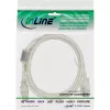 InLine USB 2.0 prailginimo laidas Type A M/F, permatomas, su feritu, 5 m